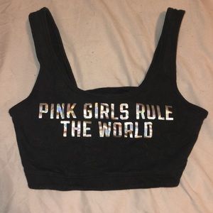 PINK NATION CROP TOP-S
